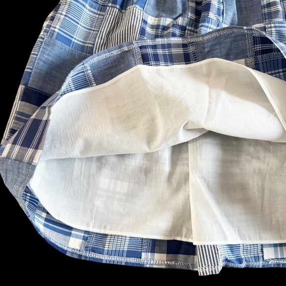 Gymboree NWT Blue Plaid Dress and Beach tank Top bundle girls size 6 summer #704 - Picture 4 of 8